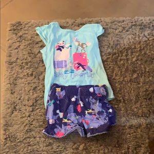 Girls Pajamas Set Size M (7-8)